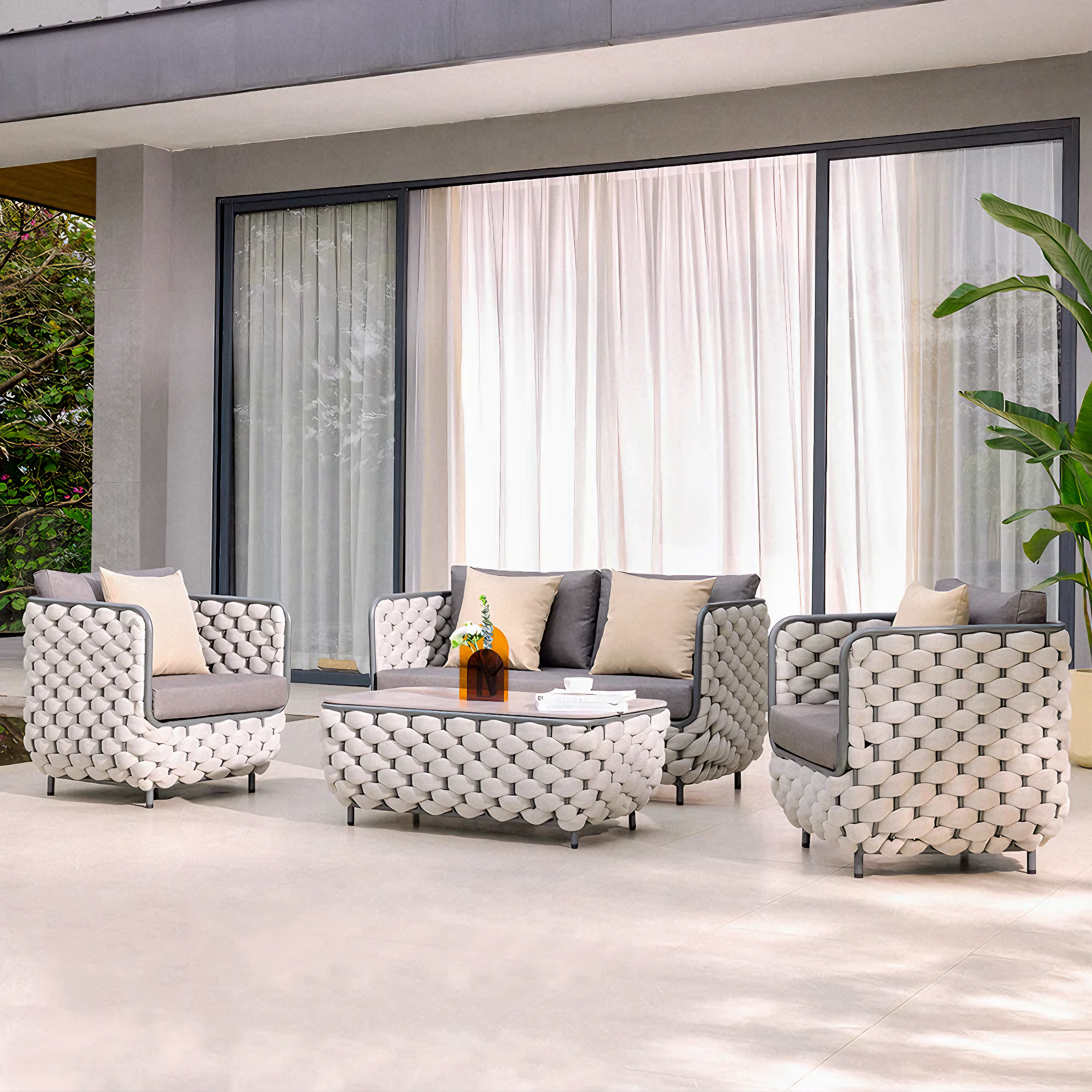 סט ישיבה Pinecrest – 5 מושבים