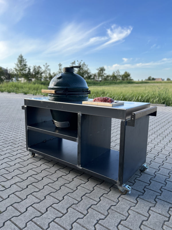 מטבח חוץ מנירוסטה עם Big Green Egg (RVS)