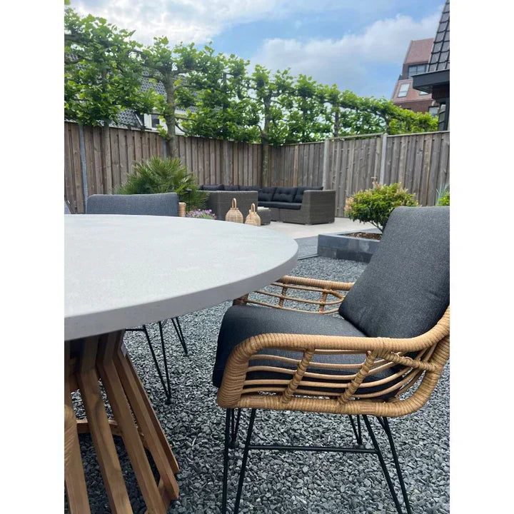 EdenHome סט ריהוט גן, 5 חלקים כולל כריות