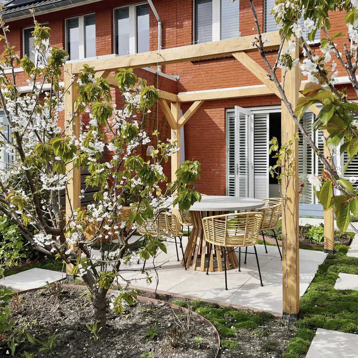 EdenHome סט ריהוט גן, 5 חלקים כולל כריות